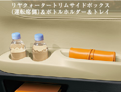 リヤクォータートリムサイドボックス（運転席側）＆ボトルホルダー＆トレイ