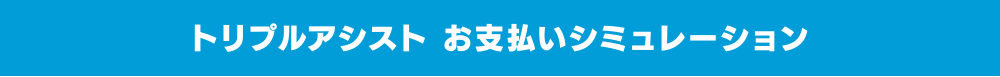 トリプルアシスト　お支払いシミュレーション