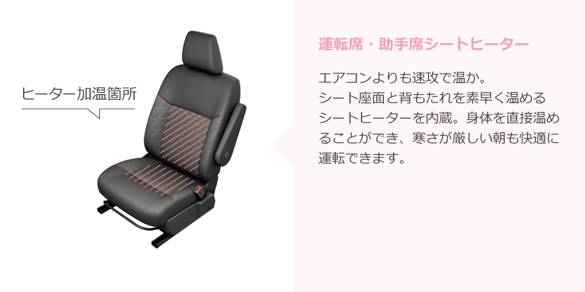運転席・助手席シートヒーター