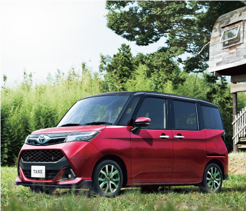 ボディの軽量化を測り低燃費を実現しているTANK